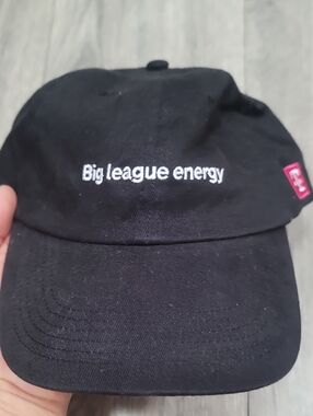 T-mobile x "Big League Energy" Black Embroidered Baseball Cap Hat